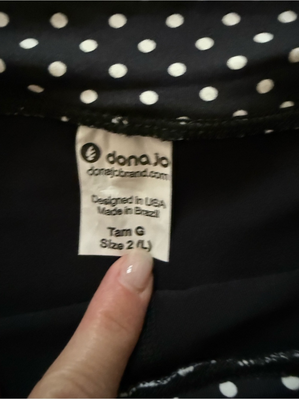 Dona Jo Black Polka Dot Skirted Capris - Women - Picture 3 of 3